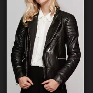 NWT BLK DNM Biker Leather Jacket